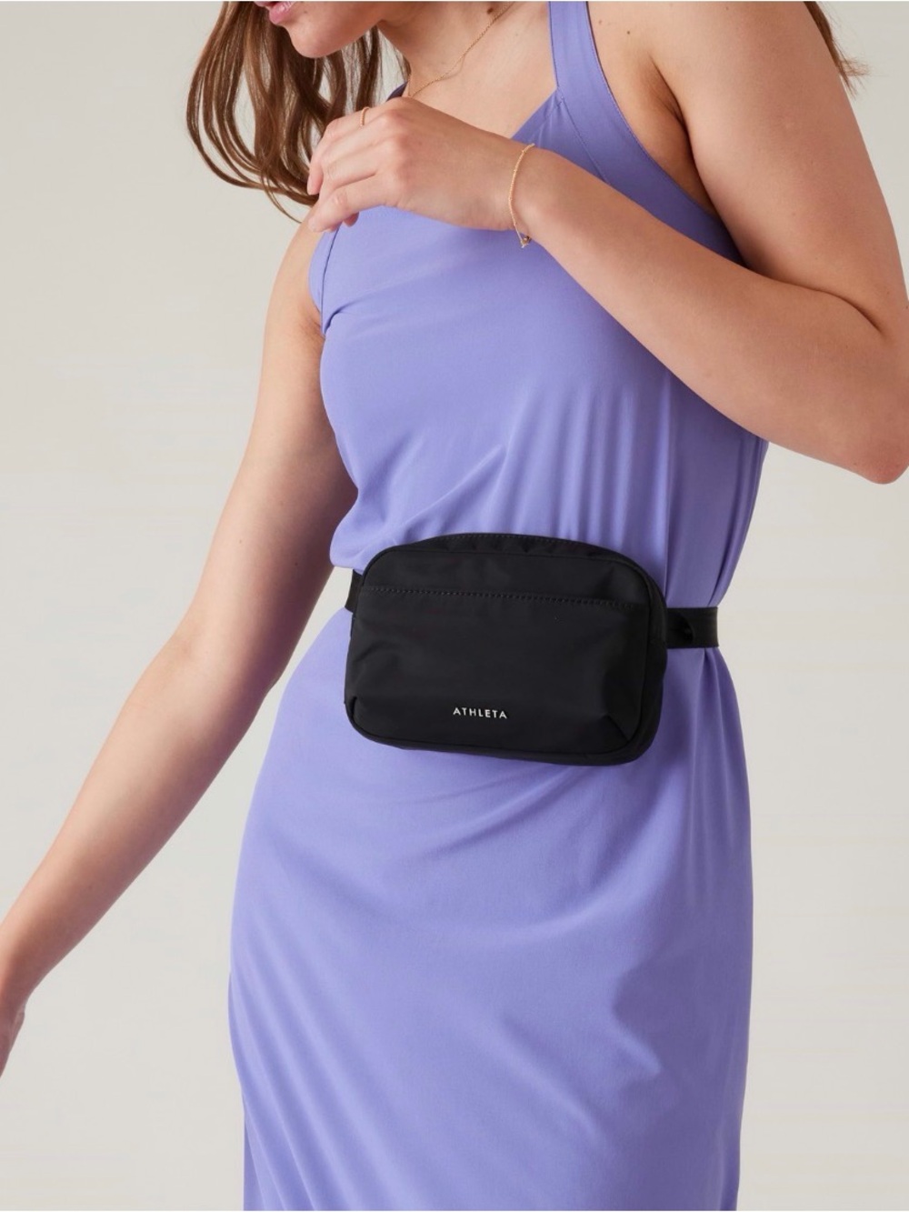 Athleta Black Crossbody Belt Bag Black The Power of She